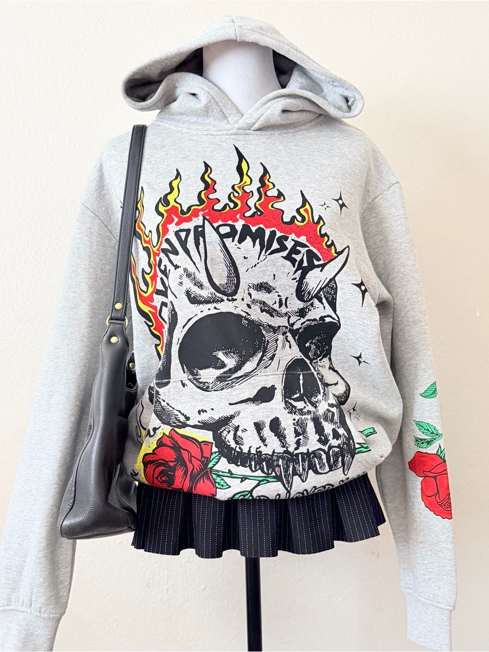 Broken Promises That Was Then Grey Hoodie